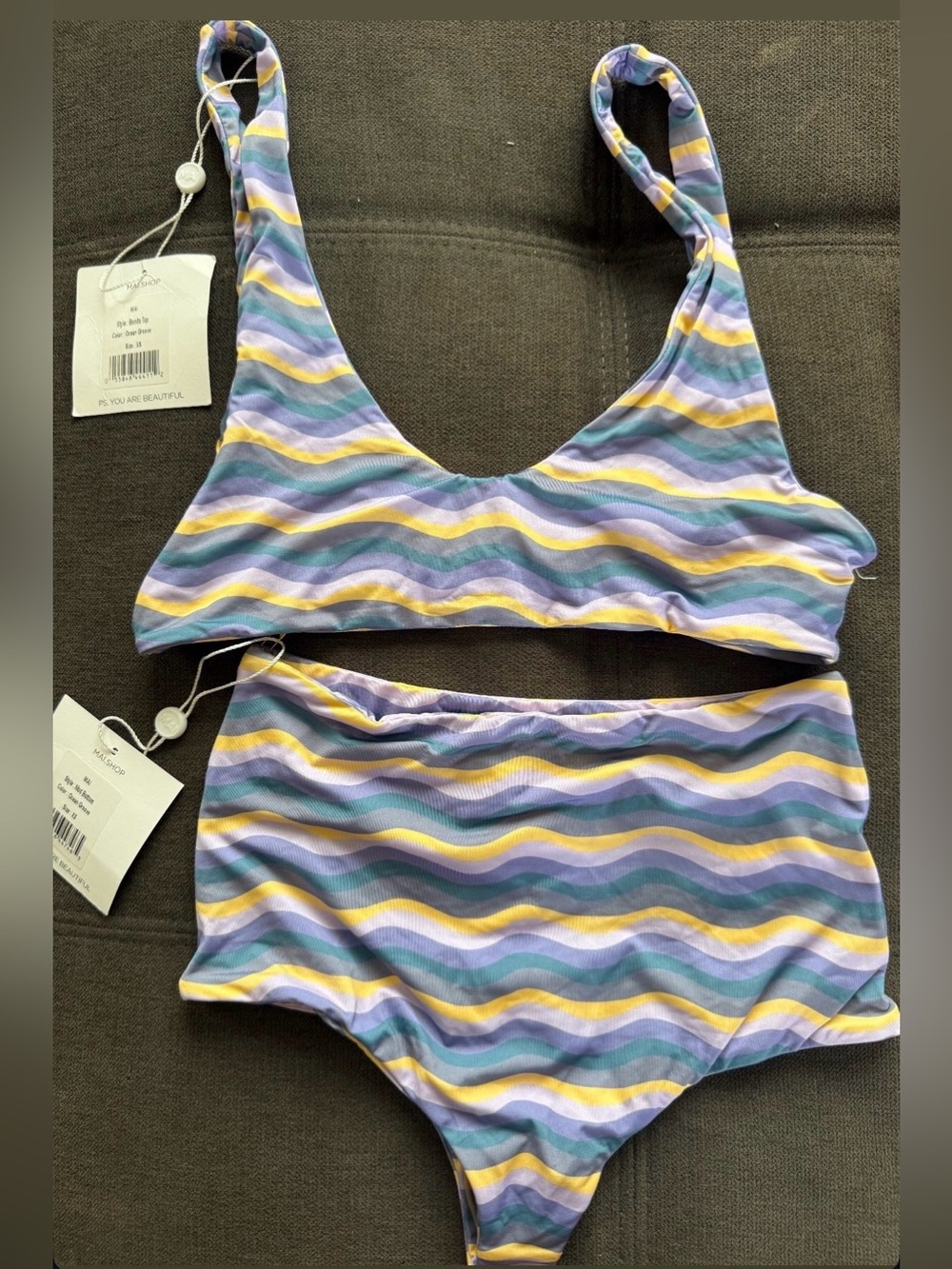 Mai Bikini XS BNWT - Ocean Breeze Mod Bottom Bonita Top